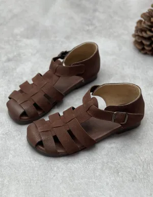 Summer Breathable Soft Leather Fisherman Sandals