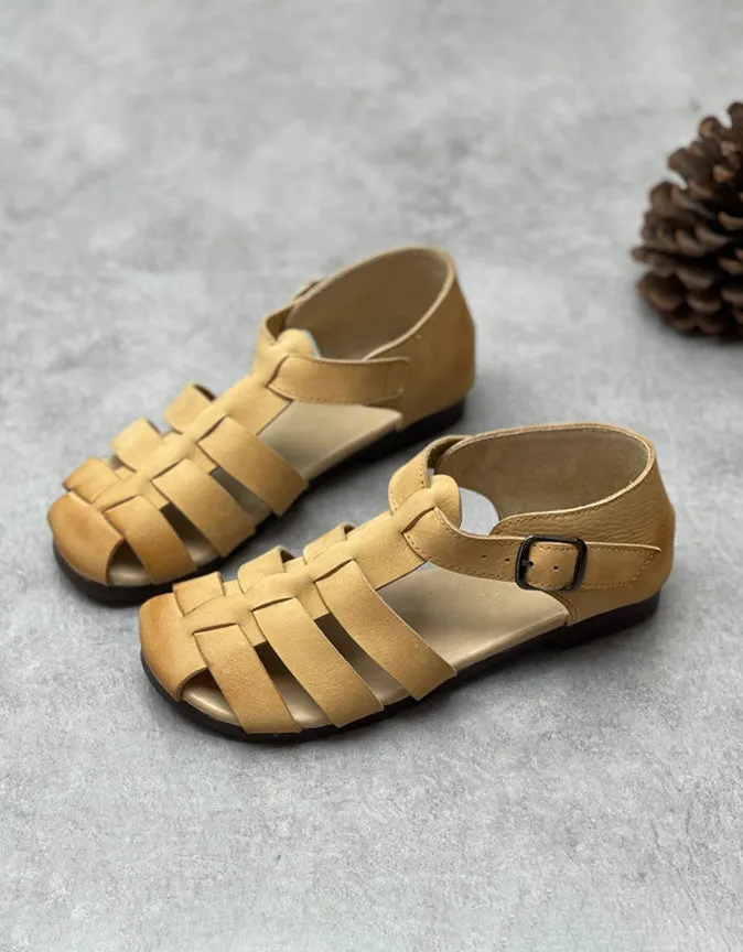 Summer Breathable Soft Leather Fisherman Sandals