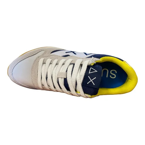 Sun68 Jaki Tricolors scarpa da uomo Z32111 0107 bianco- blu