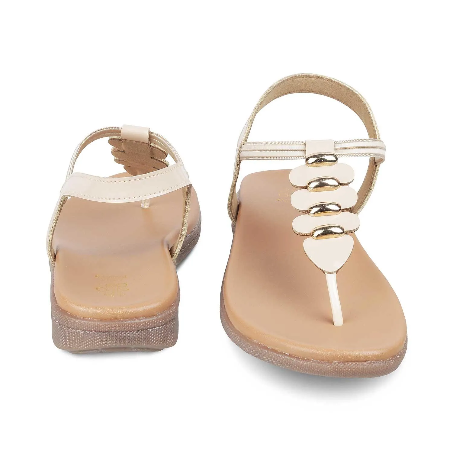 The Velencia Beige Women's Casual Flats Tresmode