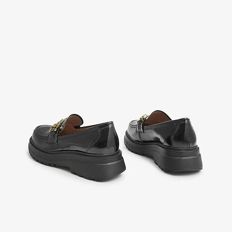 Thick Bottom Retro Loafers