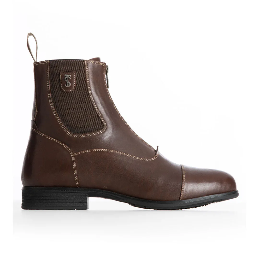 Tredstep Donatello Front Zip Paddock Boots Brown