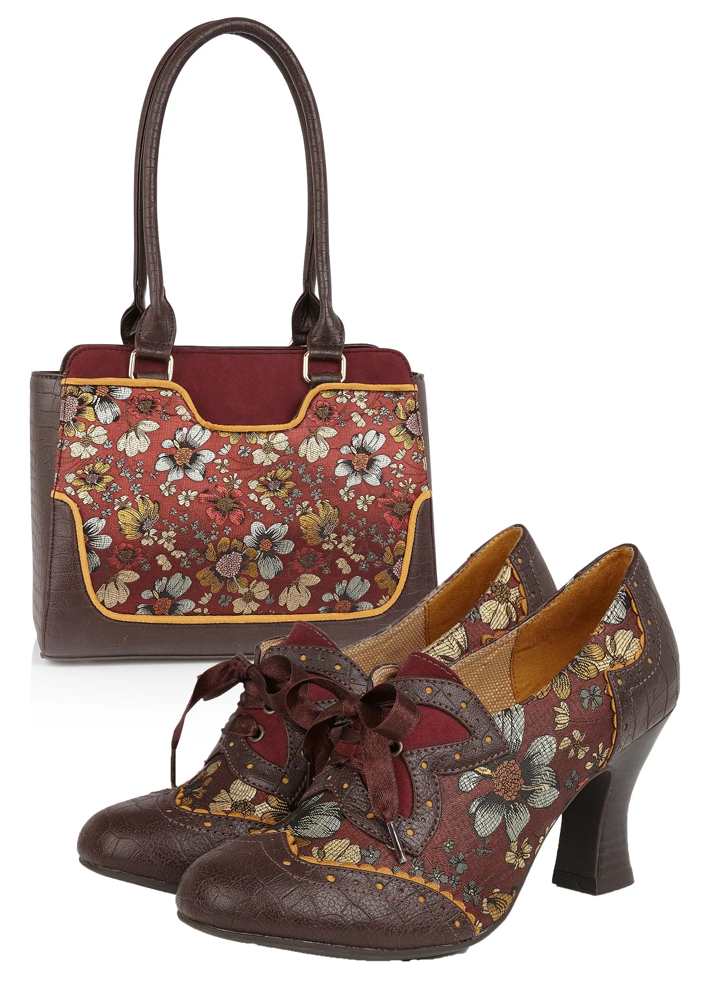 Tunis Russet Red Large Shopper Bag (Matches Daisy Booties) by Ruby Shoo