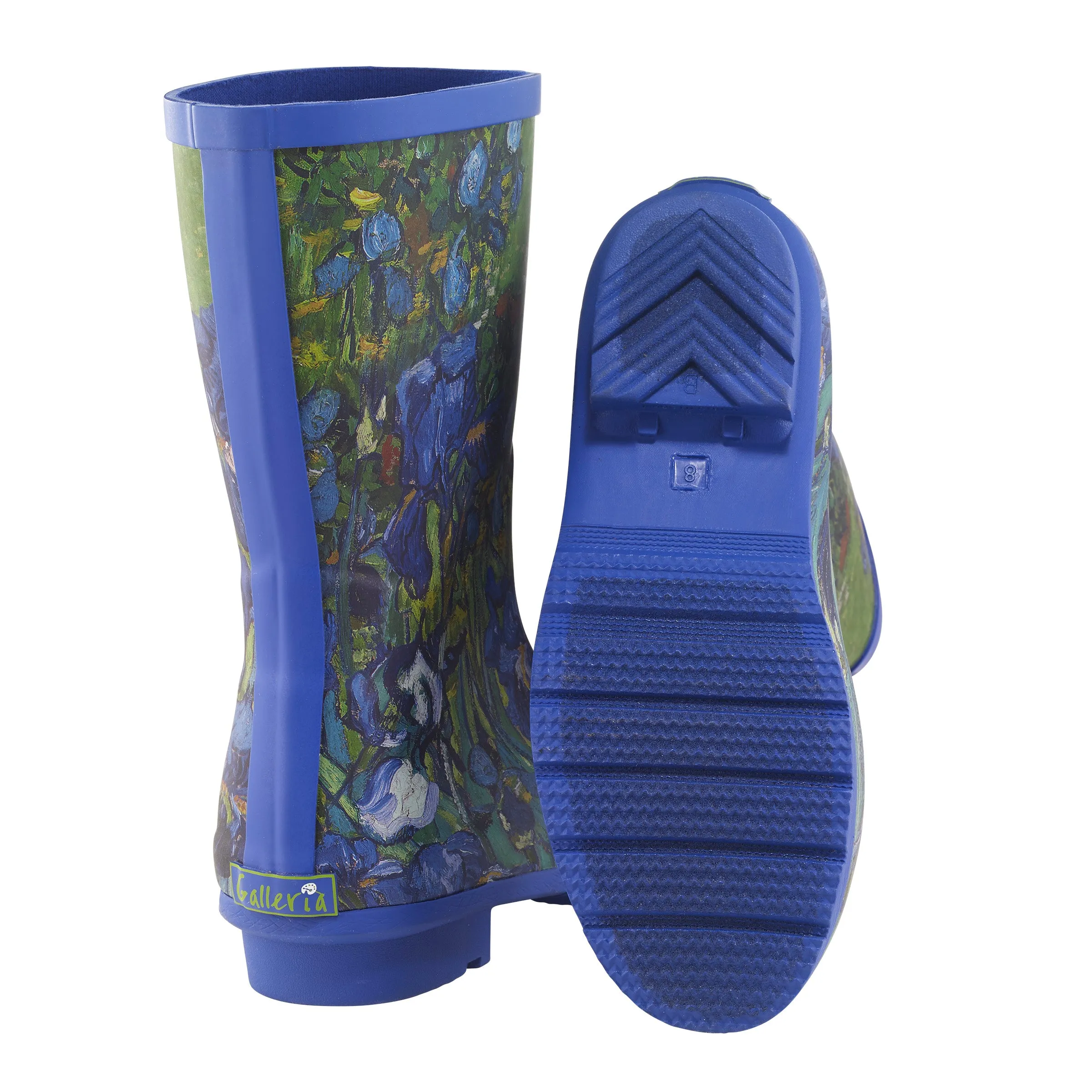 Van Gogh Irises Mid-Calf Rain Boot