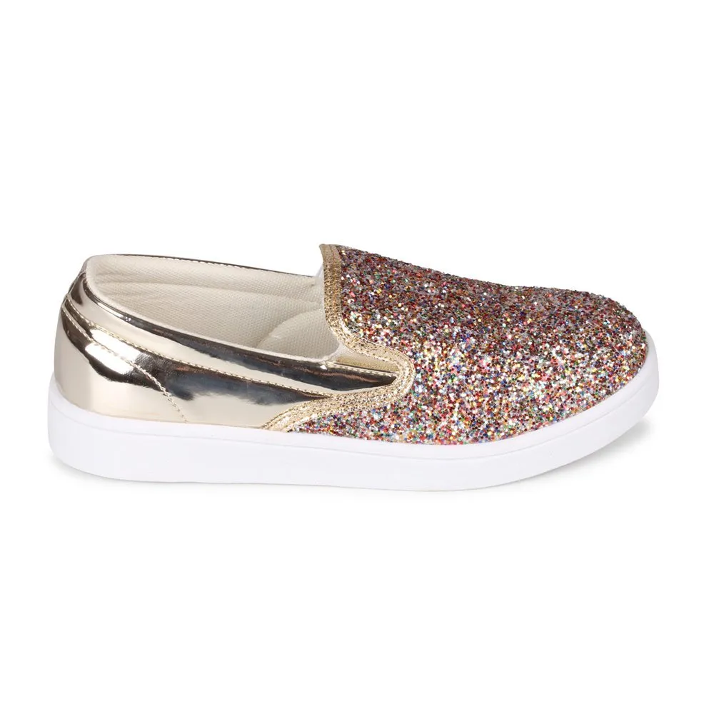 Wanted "Spangle" Slip On Glitter Detailing Sneaker