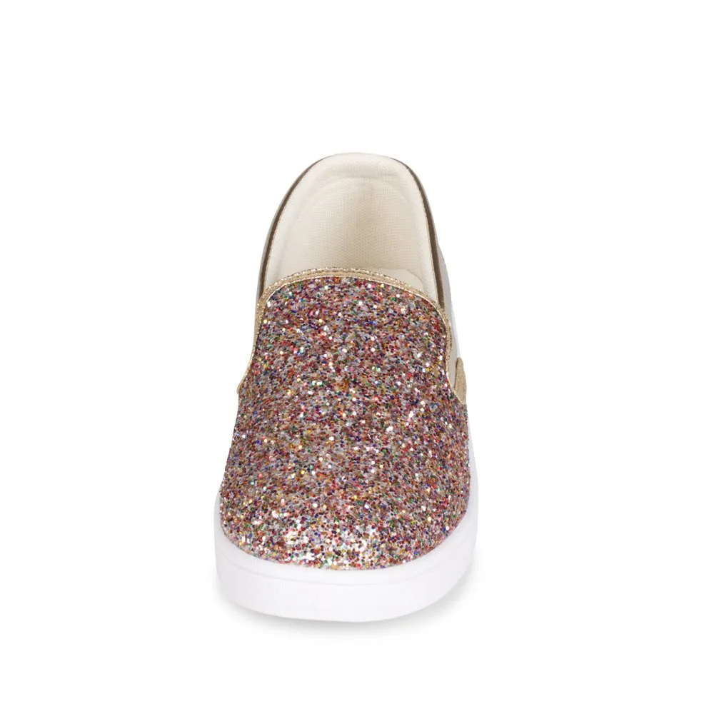 Wanted "Spangle" Slip On Glitter Detailing Sneaker