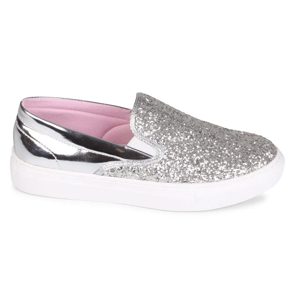 Wanted "Spangle" Slip On Glitter Detailing Sneaker