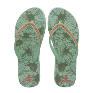 Watamu Floral Slippers - Green