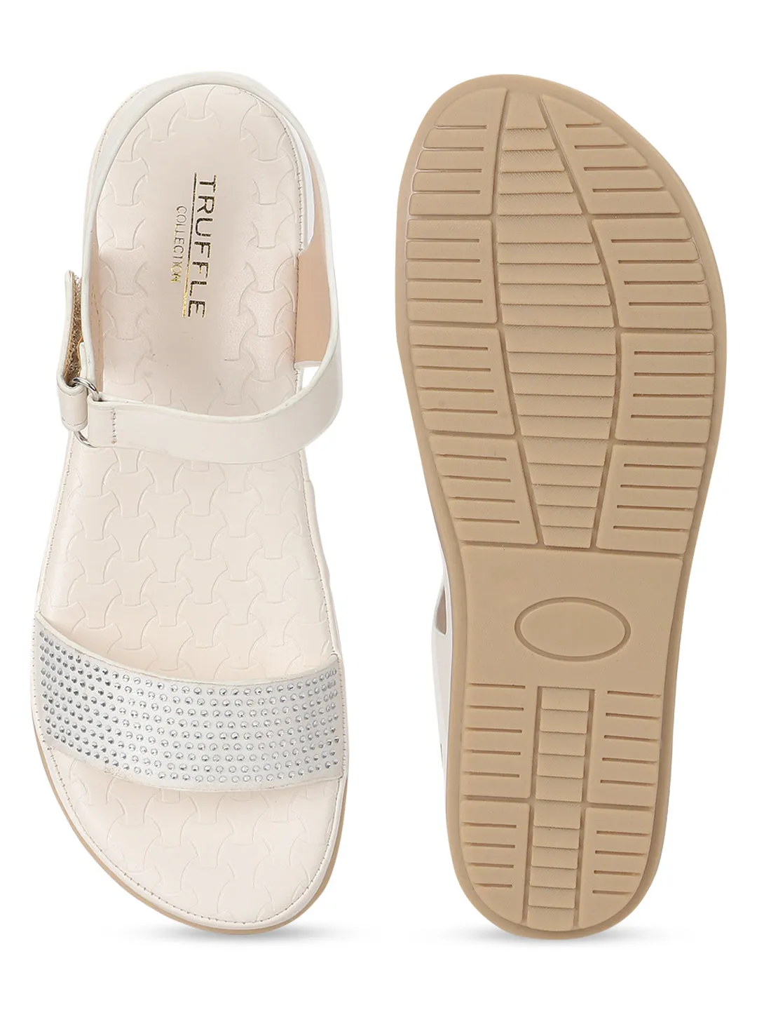 White PU Slip-On Sandal (TC-ST-016-WHT)